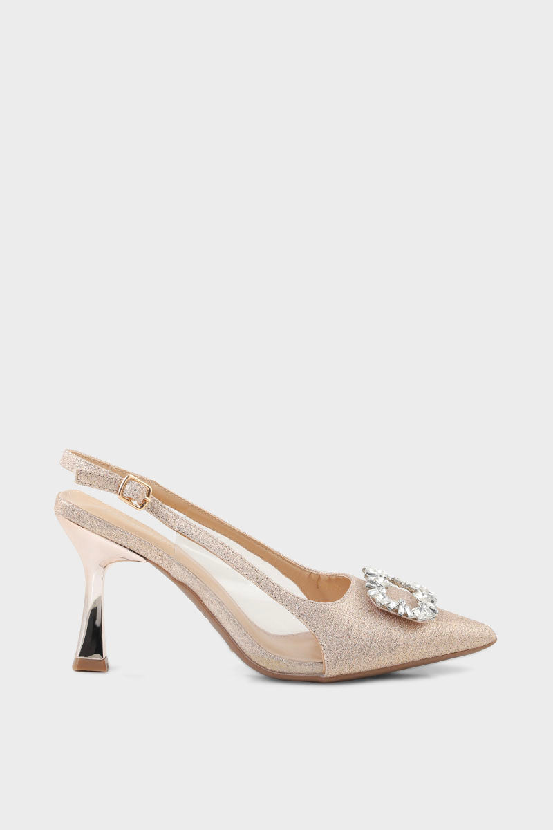 Party Wear Sling Back I47308-Rose Gold