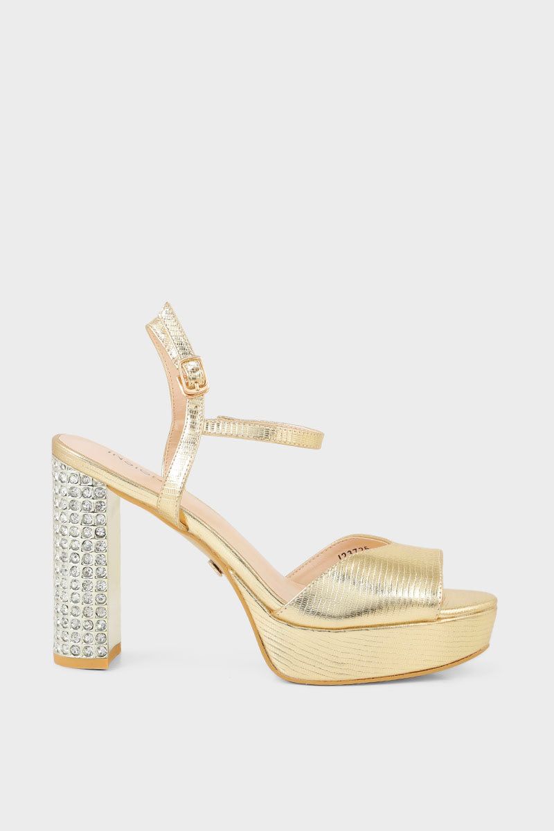 Party Wear Sandal I23725-Rose Gold