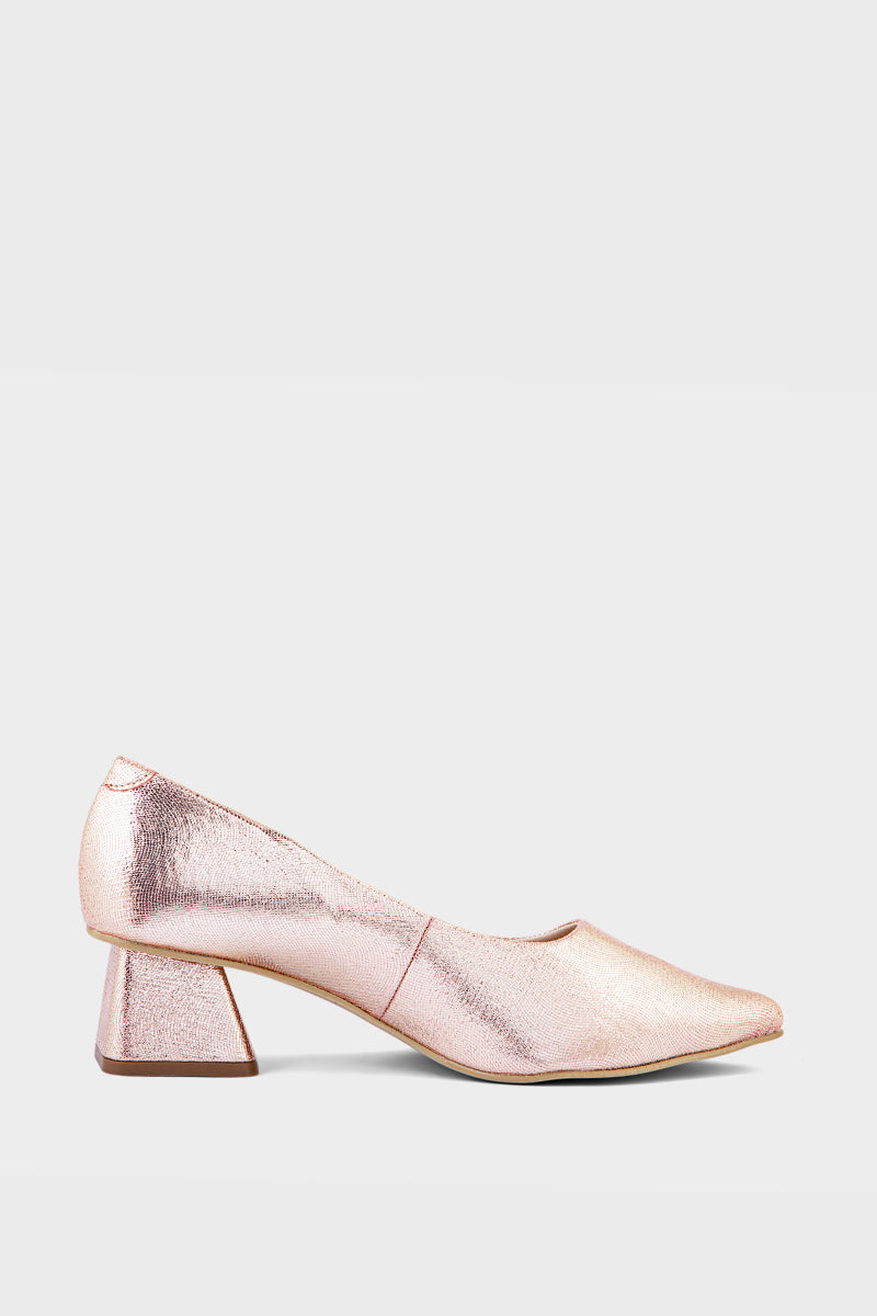 Party Wear Court Shoes IP5010-Rose Gold