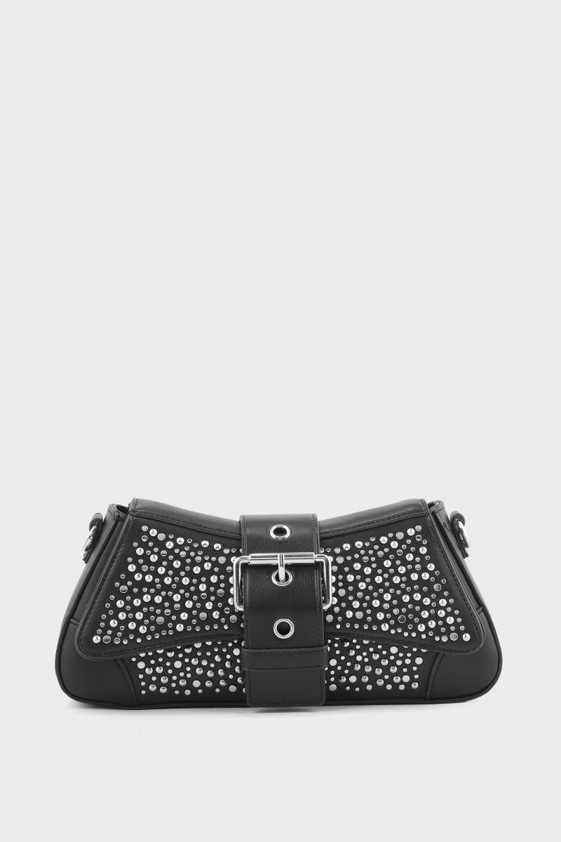 Baguette Shoulder Bags B10520-Black