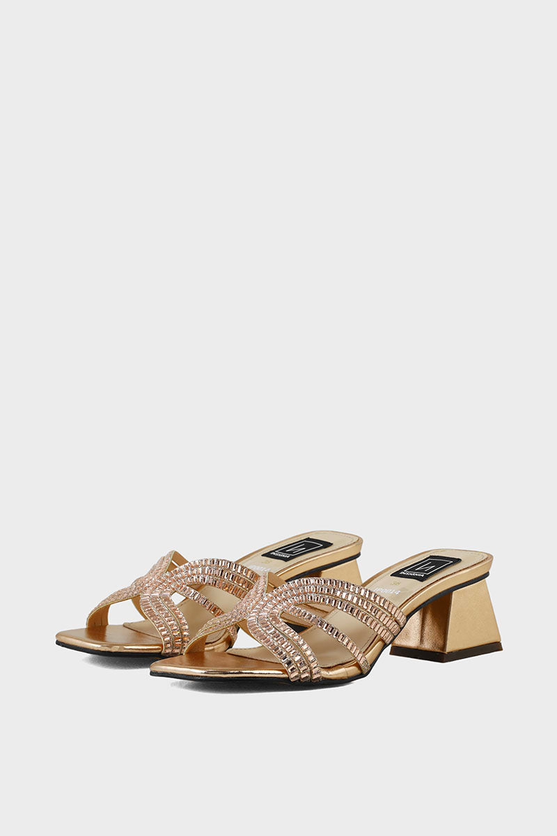 Party Wear Slip On IP0014-Rose Gold