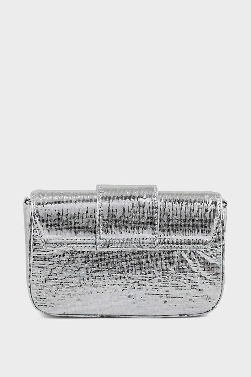 Party Wear Clutch BK4020-Silver