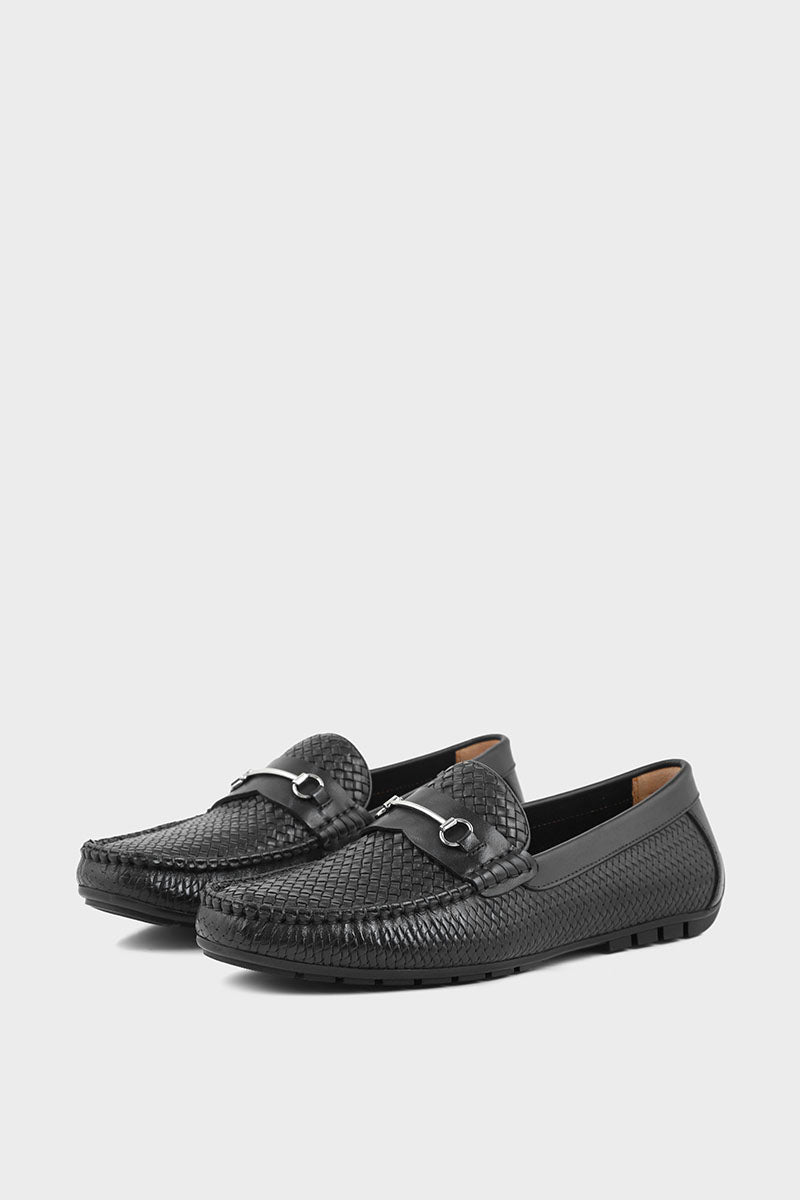 Men Casual Driving Mocs M26076-Black