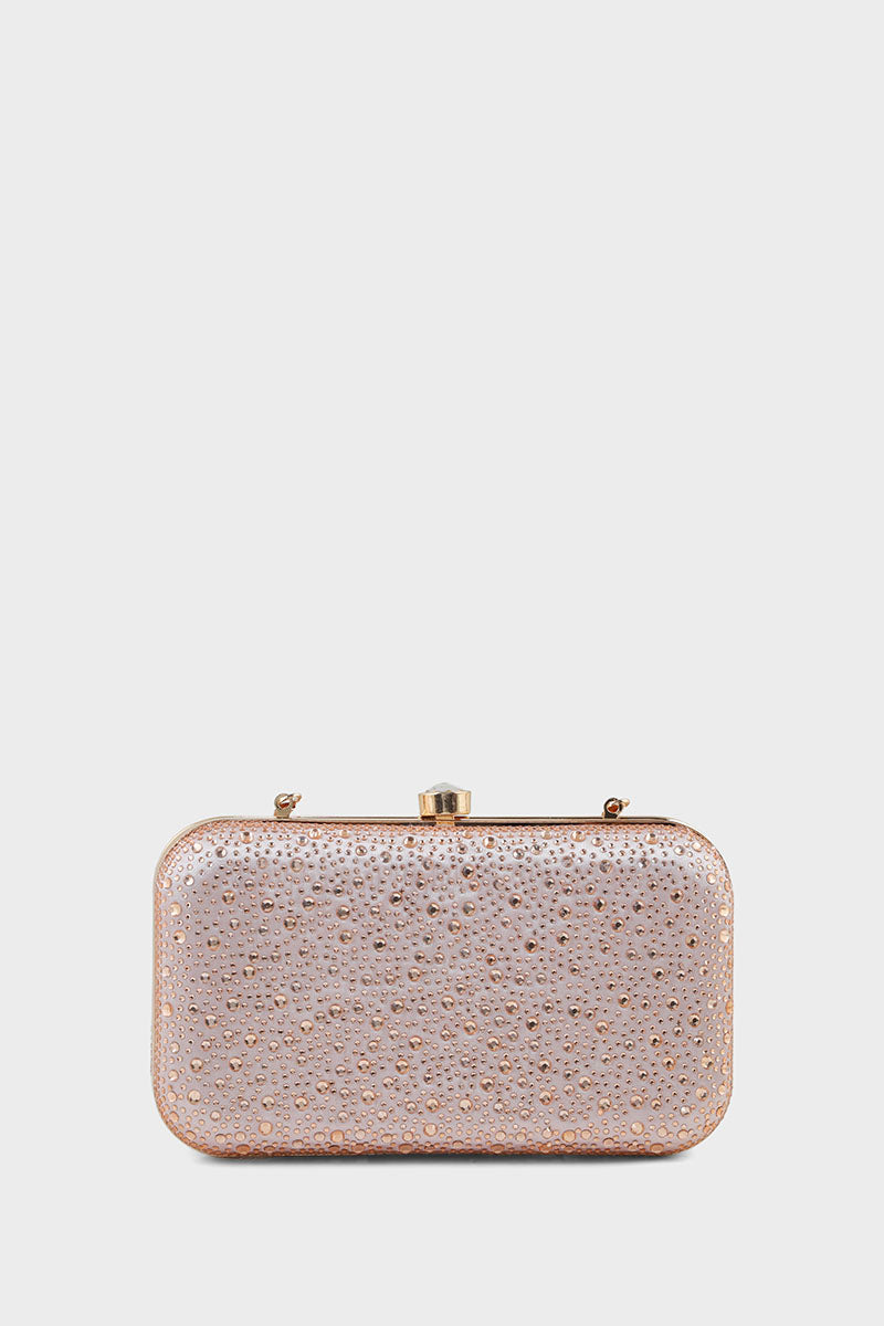 Party Wear Clutch BK4022-Golden