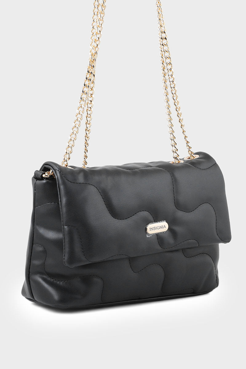 Hobo Hand Bags B15146-Black