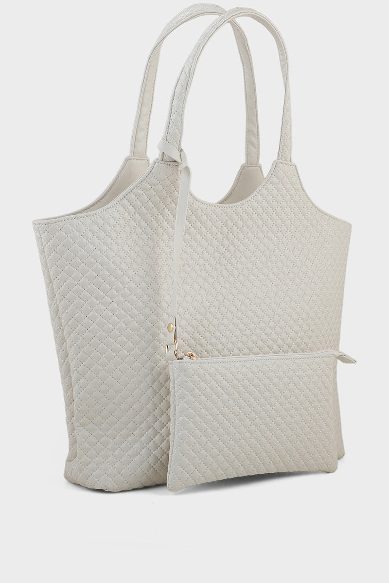 Formal Tote Hand Bags BH0005-White