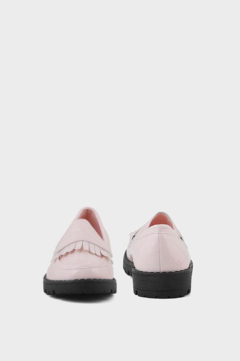 Girls Formal Loafer Q10009-Nude-Pink