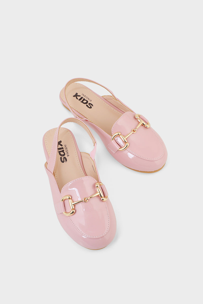 Girls Formal Sling Back Q10024-Nude Pink