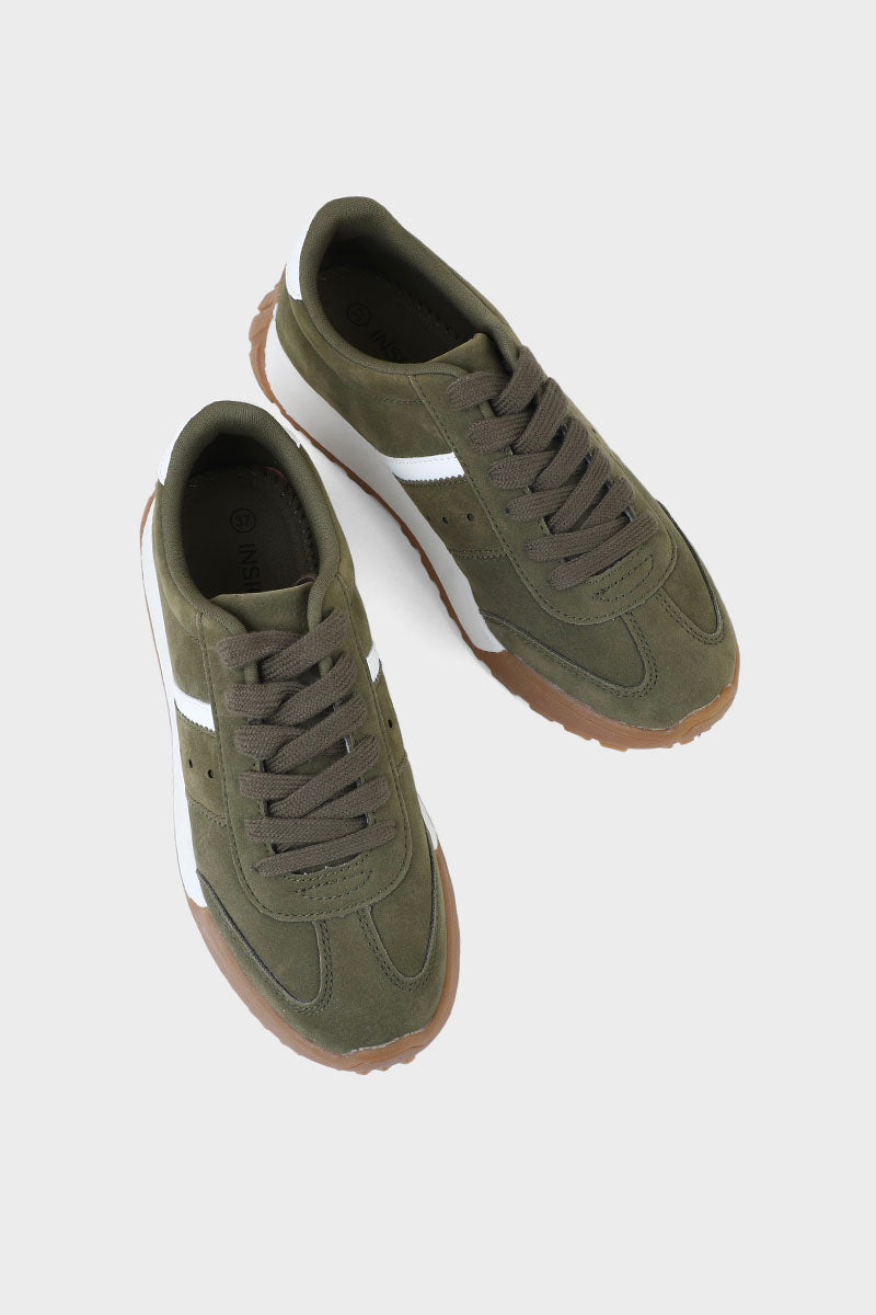 Casual Women Sneakers I57074-Olive