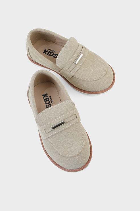 Boys Formal Moccasin Q10021-Beige