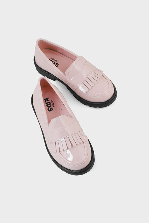 Girls Formal Loafer Q10009-Nude-Pink