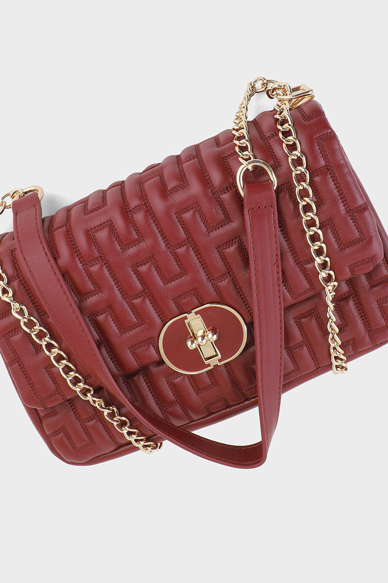 Flap Shoulder Bags BS2001-Red