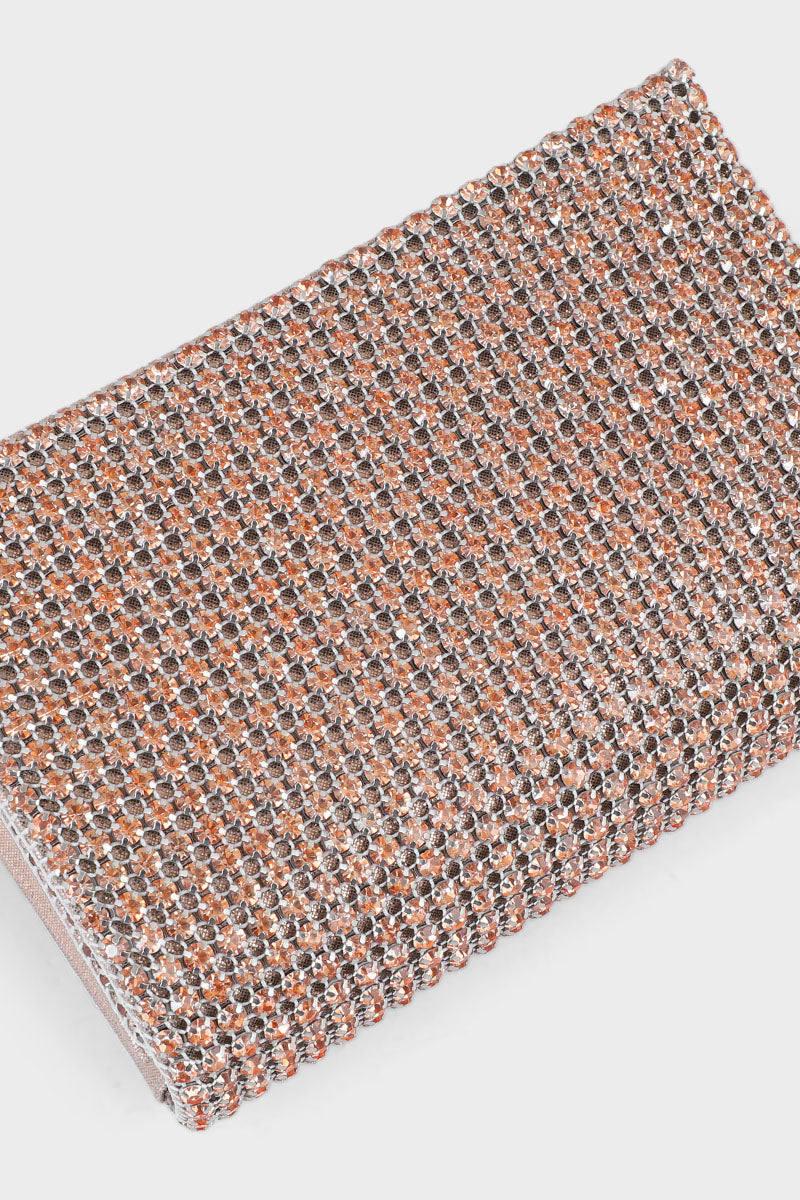 Party Wear Clutch BK4002-Rose Gold