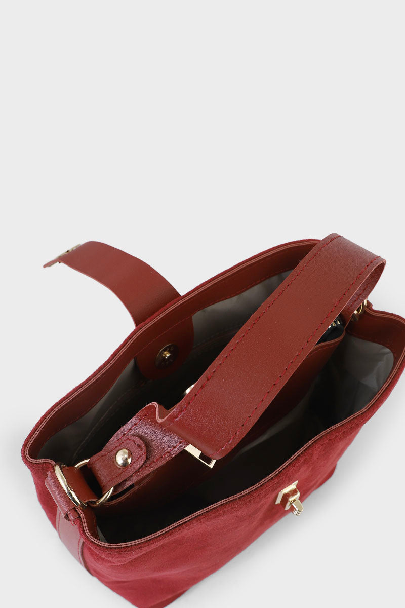 Top Handle Hand Bags BH0074-Maroon